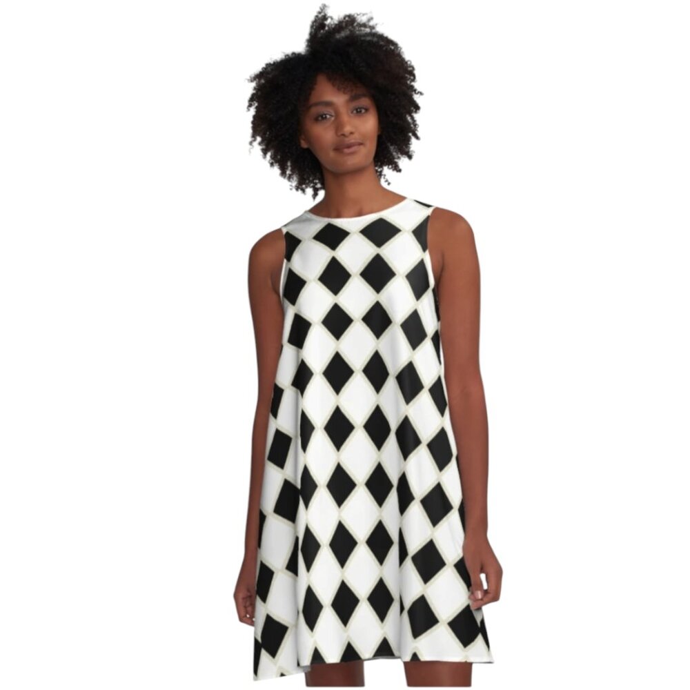 Vintage Victorian Tile A-Line dress by CCLcurios